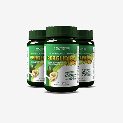 Perglidine 300 - 60 Cápsulas - Kit 3 Unidades