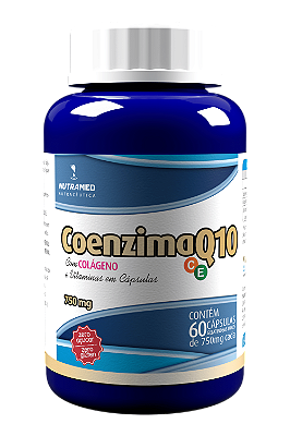 Coenzima Q10 + Colágeno e Vitaminas C e E - 60 cápsulas