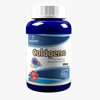 Colágeno Hidrolisado + Vitaminas e Mineirais - 60 cápsulas