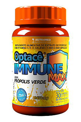 Optacê Immune Max (Vit. C + D + E + Selênio + Zinco + Própolis) - 30 Cápsulas