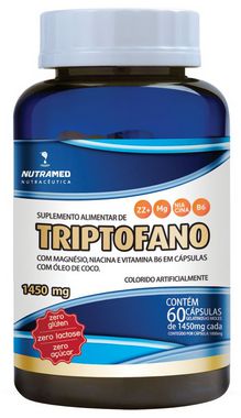 100% Natural - Triptofano + Vit. B3, B6 e Magnésio - 60 cápsulas