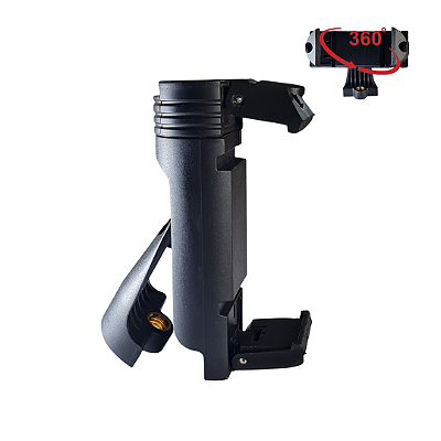 Suporte Celular 360° Para Tripé Com Apoio Para Led Ou Microfone
