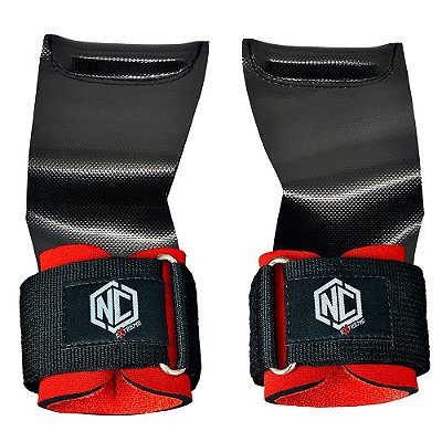 Grip Lion (par) - Preto c/ Vermelho - NC Extreme