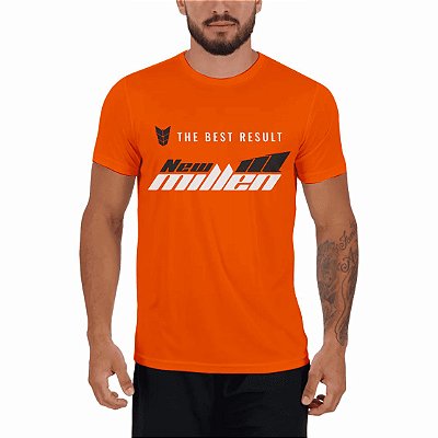 Camiseta Masculina Power Laranja - New Millen