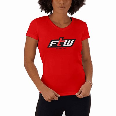 Camiseta Baby Look Disciplina Vermelha - FTW