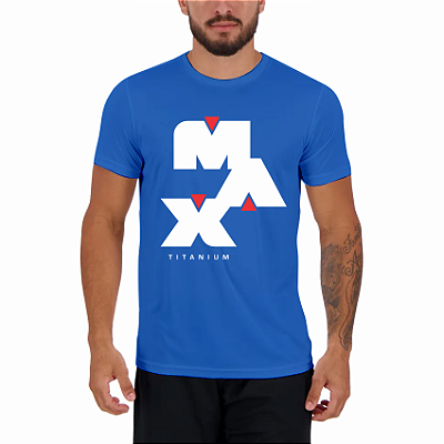 Camiseta Masculina Azul Céu - Max Titanium