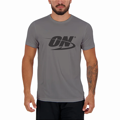 Camiseta Masculina ON Cinza - Optimum Nutrition