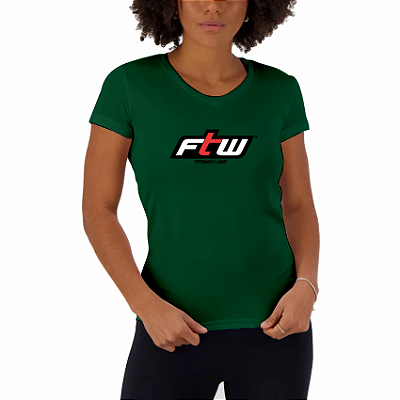 Camiseta Baby Look Diabo Verde Verde Escuro - FTW