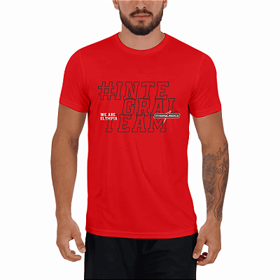 Camiseta Masculina Integral Olympia Vermelha - Integralmedica
