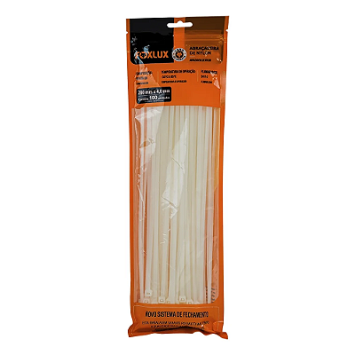 Abracadeira Nylon Branca 280x4,8 Foxlux
