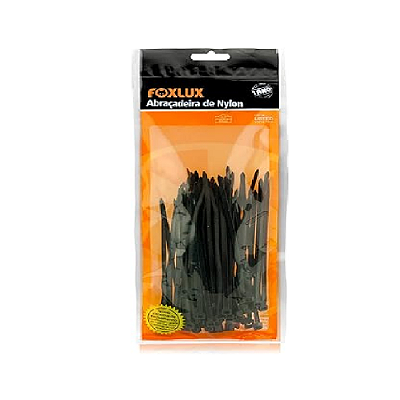 Abracadeira Nylon Preta 380x4,8 Foxlux