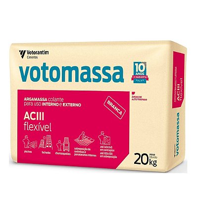 Argamassa Colante AC-III BR Votorantim Flex Uso Externo 20kg