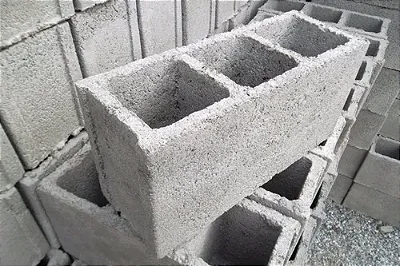Bloco de Concreto 14cmx19cmx39cm Comum 3Mpa