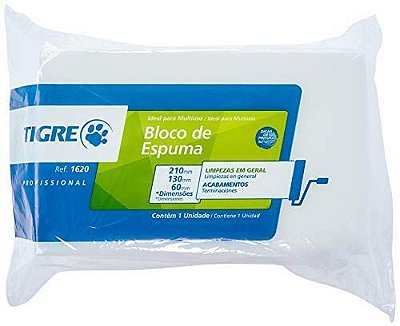 Bloco de Espuma 6x13x21 Branco 1620 Tigre
