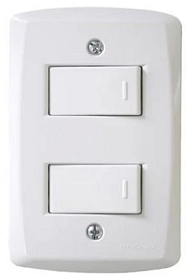Conjunto 2 Interruptores Simples 10A/250V Lux2 - 57145/040 Tramontina