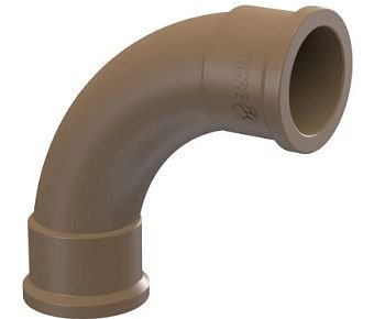 Curva Longa Soldável Pvc Marrom 20mm x 90º Tigre