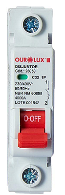 Disjuntor Unipolar Din 32A Steck