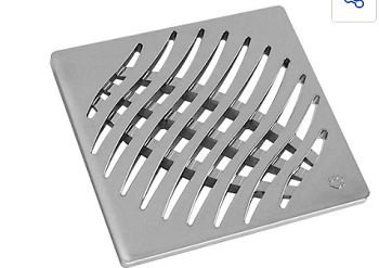 Grelha Quadrada PVC 10cm Cromada Tigre