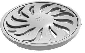 Grelha Redonda Anti Inseto Pvc Branca 10cm Tigre