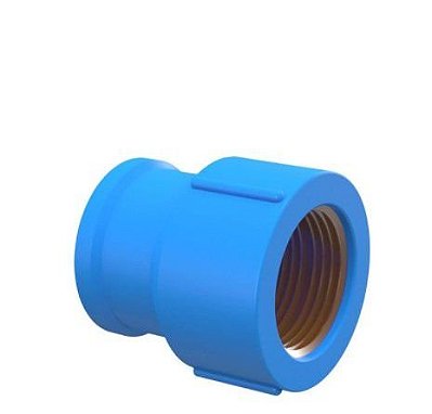 Luva Soldável Azul com Bucha de Latão 20mm x 1/2 - Tigre