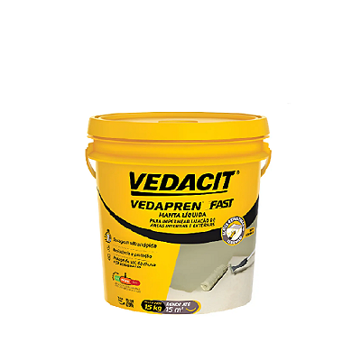 Manta Líquida Concreto 15kg Vedapren Fast Vedacit