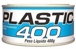 Massa Plástica Branca 400g Maxi Rubber