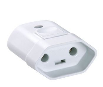 Plug Fêmea Branco 2P 20A- 57402/054 Tramontina