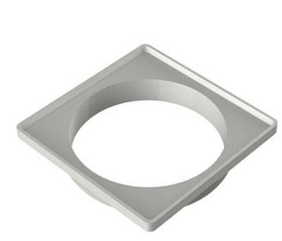 Porta Grelha 150mm Quadrado Prata - Tigre