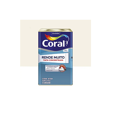 Tinda Acrílica Rende Muito Fosco Branco 18L Coral