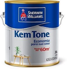 Tinta Acrílica Fosco Kem Tone Branco 3,6L - Sherwin Williams