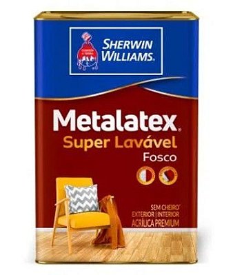 Tinta Acrílica Premium Metalatex Fosco Branco Perfeito 18L - Sherwin Williams