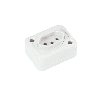 Tomada Sobrepor 10A Branca 57400/148 Tramontina