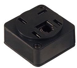 Tomada Telefone Padrão + 1 Jack Fem Preta Interneed