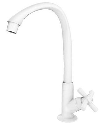 Torneira para Cozinha Mesa 1/2 Cross Branca Tigre