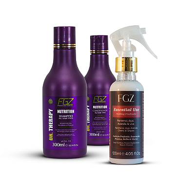 Kit - Shampoo e Condicionador Dr. Therapy – 300ml  + Essential Use 120ml