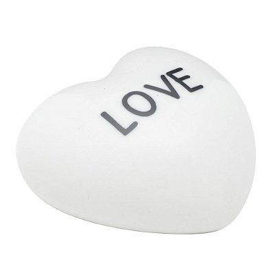 CORAÇÃO PORCELANA LOVE - BRANCO