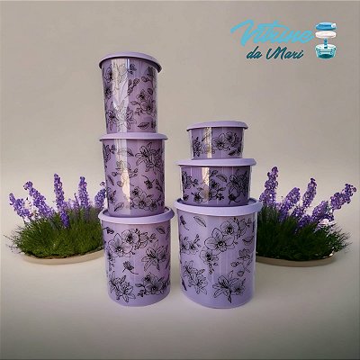 CONJUNTO INSTANTÂNEAS MÁGICA FLORAL - TAMANHOS (4,2lts 3,3lts 2,2lts 1,3lts 1,5lts e 575mL)