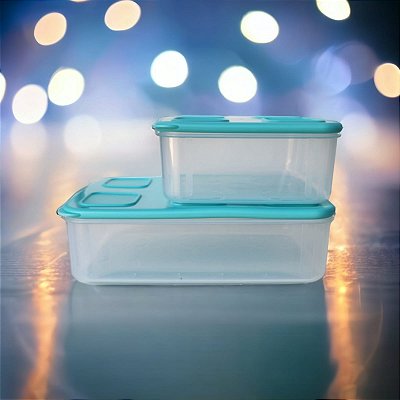 CONJUNTO TUPPER FRESH  2 PEÇAS ( 1,6L e 1L)