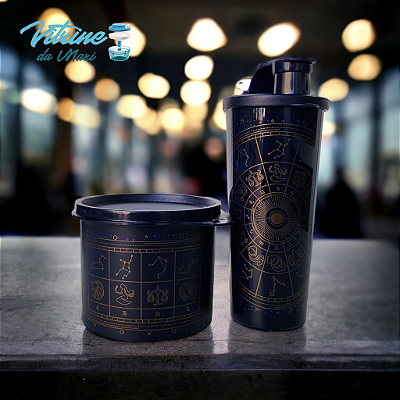 CONJUNTO CONSTELAÇÕES 2 PEÇAS ( 1 COPO 470ml + 1 REDONDINHA 500ml)