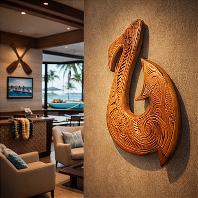 Quadro Anzol Maori "Abundância"