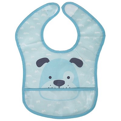BABADOR PARA BEBÊS COM BOLSO PEGA MIGALHAS CACHORRINHO | BUBA