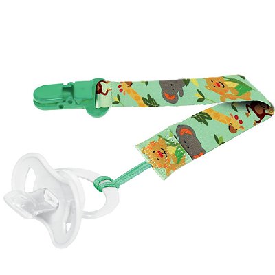 PRENDEDOR DE CHUPETA COLORIDO SAFARI | BUBA