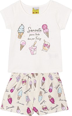 CONJUNTO INFANTIL MENINA ESTAMPADO | JACA-LELÉ (6 / 10 ANOS)