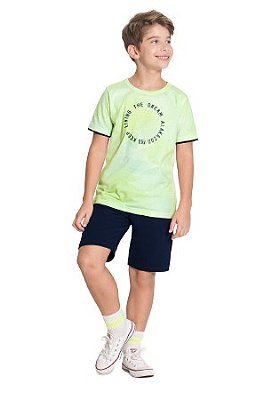 CONJUNTO INFANTIL MENINO VERDE E MARINHO | ALAKAZOO (4 ANOS)