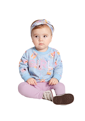 CONJUNTO INFANTIL MENINA ESTAMPADO | ALAKAZOO (1 A 3 ANOS)
