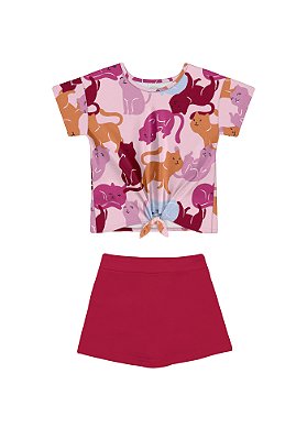 CONJUNTO INFANTIL MENINA SHORTS-SAIA | ALAKAZOO (14 / 16 ANOS)