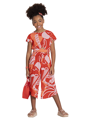 CONJUNTO INFANTIL MENINA COM PANTACOURT | ALAKAZOO (12 / 14 ANOS)