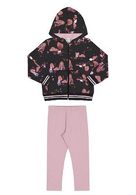 CONJUNTO INFANTIL MENINA MOLECOTTON FLORESTA | ALAKAZOO (1 / 2 ANOS)