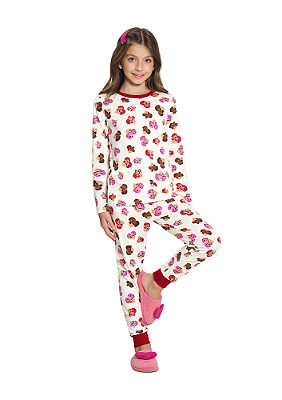 PIJAMA INFANTIL MENINA ESTAMPADO | ALAKAZOO (3 / 4 / 10 ANOS)
