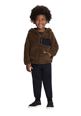 CONJUNTO INFANTIL MENINO COM JAQUETA PELO | ALAKAZOO (1 A 16 ANOS)